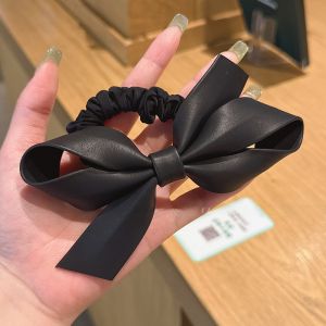Elegant Leather Butterfly Knot Hair Ties Durable Hair Bands Womens New Fashionable Hair Accessories SuYa Original Design