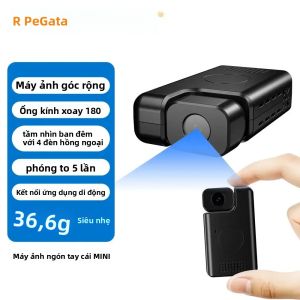 Camera Cơ Thể Mini WiFi Siêu Nhẹ Camera Hồng Ngoại Cầm Tay Tầm Nhìn Ban Đêm 1080P Zoom Kỹ Thuật Số Camera IP Theo Dõi Con Người Có Pin Tích Hợp Để Giám Sát Từ Xa