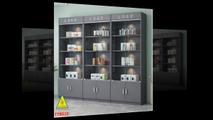 TỦ TRƯNG BÀY SẢN PHẨM GỖ MDF CAO CẤP MẪU TTB515 - NỘI THẤT LẮP RÁP VIENDONGADV