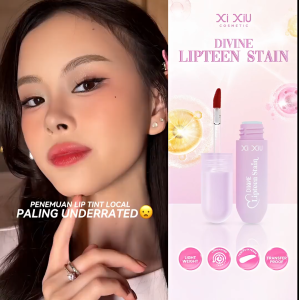 Xi XiU DIVINE LIPTEEN STAIN | LIP TINT 25g Tahan lama - Moisturizing Lightweight tidak kering dibibir | - Jojoba Oil - Sunflower