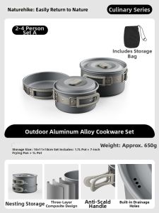 NatureHike | Portable Camping Cookware Set Stainless Steel