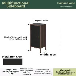 Steel Wooden Mid Century Modern Buffet Cabinet Luxury Design