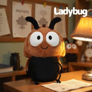 17cm Cartoon Funny Insect Series Plush Toy Movie Stuffed Animals Cute Jungle Ladybug Cristatellus Perfect Birthday Gift for Kids