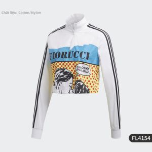 adidas | Áo Thun Dài Tay In Hình Cổ Thời Trang Nữ
