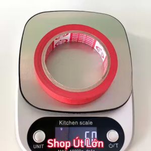 1 Cuộn băng keo giấy màu đỏ rộng 2cm dài 25 mét lõi giấy 3mm giá tại xưởng