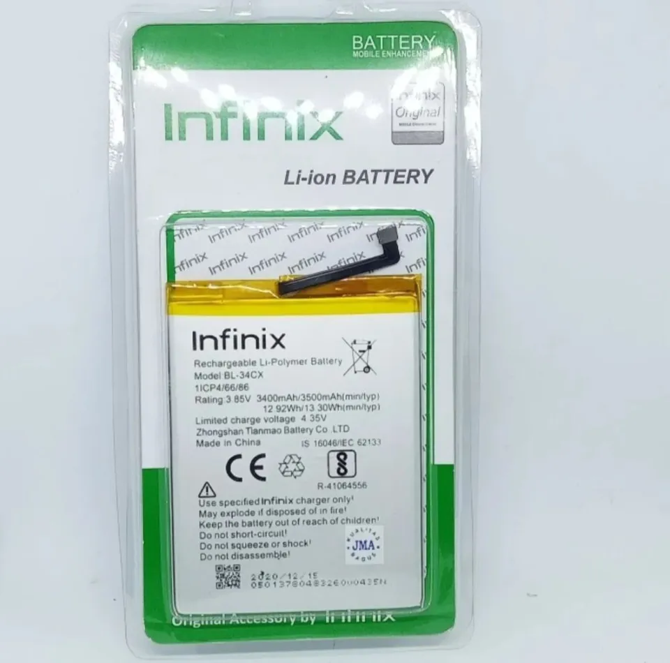 Baterai Batre BL34CX For Infinix Smart 4+ Smart Plus Battery