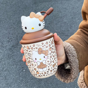 Sanrio | 1pc HelloKitty Stainless Steel Vacuum Insulated Cup 380ml Portable Water Cup with Straw Couple Gift