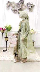 SEROJA SET KAFTAN IKAT SUTRA PREMIUM GIES | KAFTAN PREMIUM GIES | KAFTAN SUTRA | BAJU KONDANGAN | KAFTAN KEKINIAN