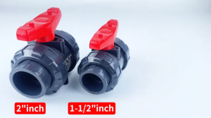 1-1/2’’ 2’’ PVC Double Union Ball Valve UPVC Swimming Pool Union Ball Valve
