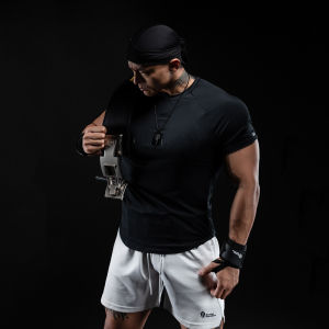 Monster Guardians Mens Slim Fit Training Fitness Compression Sport Short Sleeve Top Quick Dry Cool Sensation Breathable