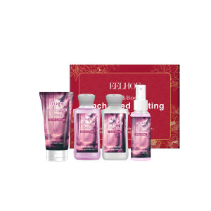 EELHOE 4-piece spa Travel set Gentle cleansing hydrating and nourishing the skin all over the body. Daily moisturizing Home Spa Set；All-In-One Light And Moisturizing