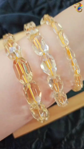 Graduation Grade Natural Brazil Faceted Citrine Bracelet