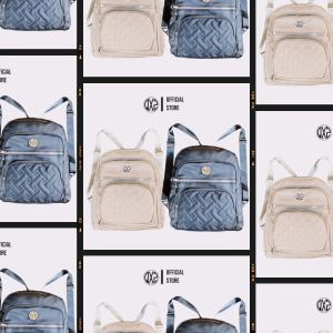 Tas Ransel Wanita Sekolah Backpack Import Anti Air Cocoli Coklat