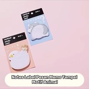 Animal Note Sticky Note Desain Karakter Hewan Lucu Post This Notes Label Pesan Memo Tempel