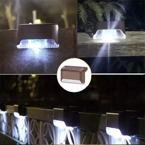 4/8/12/pcs Solar LED Lights Outdoor Garden Light Deck Lamp Solar Stairs Light Waterproof Solar Step Lamp Patio Garden Decoration
