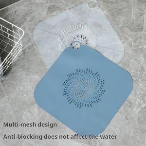 28CM 2 In1 Silicone Sink Drain Cover Anti Clogging Filter Screen Household Floor Drain Pad for Kitchen Bathroom Sink