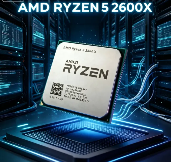 AMD | AMD Ryzen 5 2600X 6 Core 12 Thread 3.6GHz Boost 4.2GHz AM4 New Genuine Gaming Chip 95W Desktop High Performance Processor