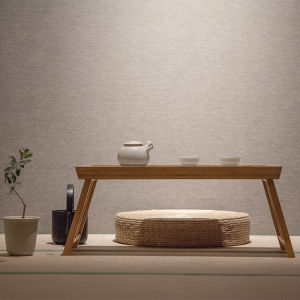 Portable Bamboo Tea Table Modern Minimalist Small Table Folding Windowledge Tatami Style Tea Set Square Artistic Design