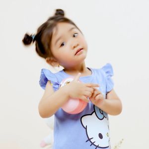 Váy bé gái Hello Kitty BOMINES tay cánh tiên thun co giãn 4 chiều cho bé gái 3- 10 tuổi 12- 30kg DTNBGKITTYkimtuyen