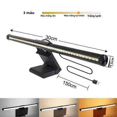 Đèn Màn Hình LED Cảm Ứng CCT 30CM Có Thể Điều Chỉnh Độ Sáng Treo Bàn Dùng Cho Máy Tính Học Tập Chiếu Sáng Trong Nhà Thân Đèn Bằng Nhựa ABS