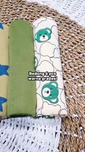 6pcs Bedong bayi newborn 0 6 bulan bedong kain bayi perempuan laki laki baju baby newborn Risyababystore