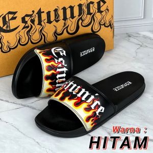 Sandal Slop Pria Sendal Selop Laki Laki Dewasa Slip On Slide Fire Putih
