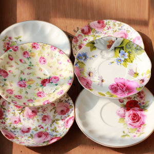 Home Use Ceramic Bone Dish Small Plate for Disposing Bones & Snacks Cake Or Dim Sum Ideal for Dining Table European Style