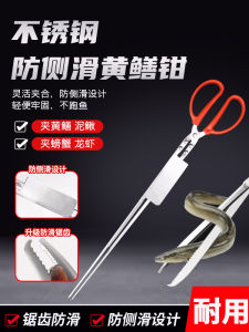 Stainless Steel Ricefield Eel Clip Special Tool Fish Clip Loach Crab Pliers Non Slip Catch the Sea Eyelash Curler Thickened