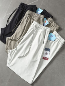 Quần Dài Nam Mùa Hè Co Giãn Cao Cạp Chun Lỗ Laser Quần Dài Ống Đứng Thời Trang Quần Dài Thường Ngày Quần Dài Thẳng