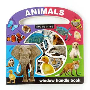 Animals Carry Me Around Window Handle Board Book