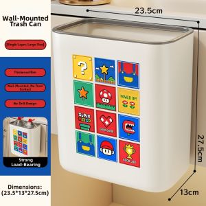 evesigar | Wall Mounted Large Capacity Waste Bin