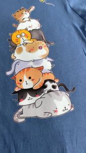 ATASAN KAOS KIDS ANAK CEWEK COWOK LAKI LAKI PEREMPUAN COTTON KATUN LENGAN PENDEK DISTRO CAT CUTE - Regular Fit, 100% Kaos Cotton, Leher Bulat Lengan Pendek (Video Unboxing)