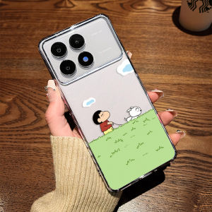 Cute Cartoon Dog Walking Phone Case for Xiaomi Redmi K90 K70e K80 K100 Models Male Version 12 Sets Lovely Protective Cover