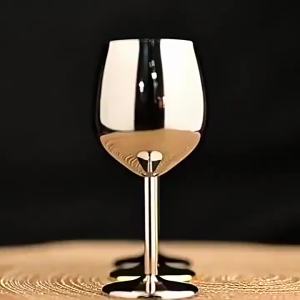 Exquisite 70ml 304 Stainless Steel Wine Glass Goblet Durable Metal Cup for Red Wine Champagne Cocktail Bar Party Juice Household
