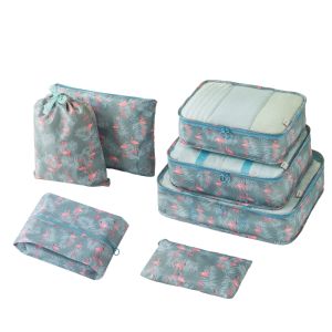 Comprehensive Travel Storage Bag Kit with 7 Organizers B14