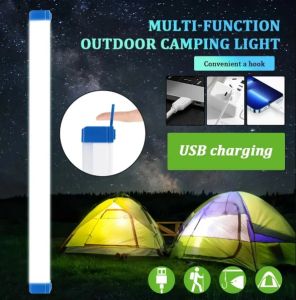 Lampu Kemah tabung Isi Ulang LED Lampu Portabel Suspensi Magnetik Darurat Penerangan Luar Ruangan