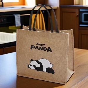 Eco-Friendly Large Capacity Canvas Tote Bag Bohemian Style Womens Handbag Portable Linen Commuting Shopping Bag Ins New Model