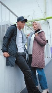 HJ-GNV MOCCA HIJACKET® GENOVA JAKET BOLAK BALIK: Jaket Wanita Muslimah Hijaber Panjang