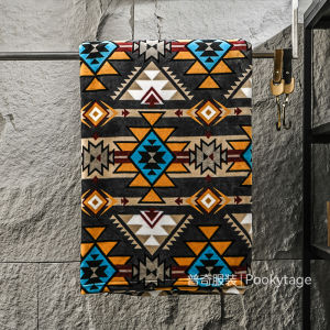 Soft Flannel Blanket Native American Style Home And Outdoor Camping Large Size Skin-friendly Soft Throw Blanket Home Decor