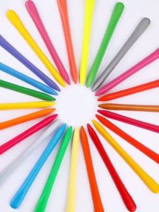 Triangel Plastic Crayon Segitiga Krayon Plastik Bahan Aman Crayon Anti Kotor