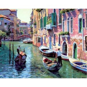 GATYZTORY Oil Painting By Numbers Kits Venice City Landscape Drawing Canvas HandPainted Gift Picture By Numbers Home Decor
