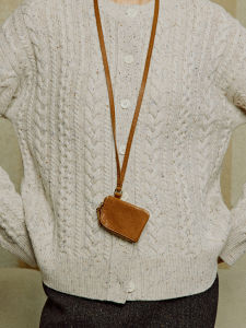 AVALEA | Top Grain Leather Earphone Hanger Bag Practical Lightweight
