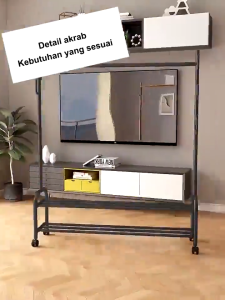 FurnishFiesta 2-Tier Metal Clothes Rack Drying Rack Heavy Duty Coat Rack Bedroom Clothes Storage Rack With Wheels Rak ng damit na metal