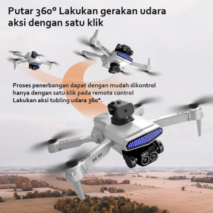 Metalica Smart Drone D6 Pro 4k HD Dual Camera Shoot Original Indoor Outdoor Drone Murah Mini Dengan Kamera HD Drone WiFi FPV Dual Kamera Drone 4K Kamera HD Posisi Visual Drone Pro Shoot Murah Asil Baru