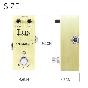 IRIN | IRIN Tremolo Electric Guitarra Effect Pedal Vintage Tubes Amplifier Tremolo Effect True Bypass Pedal AN-07 Guitar Accessories