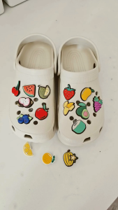 Charm gắn dép mẫu fruit C63 sticker trang trí gắn dép sục