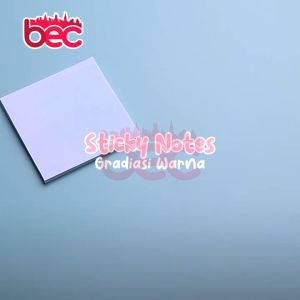 Sticky Notes Gradasi Warna Aesthetic Lucu Polos 50 Lembar | Memo Tempel Gradasi Warna-Warni 50 Lembar | Tempelan Kertas Catatan Memo