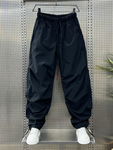 Summer Thin Harlan Pants Mens Trendy Workwear Loose Casual Trousers Breathable Stylish Versatile Nine-Piece Straight Leg Jeans