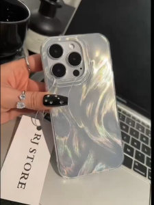 Luxury Laser Silver Gradient Case For Infinix Smart 10 9 7 8 Pro Phone Case Tecno Spark 20 Pro 20C Pop 10 9 4G Spark Go 2025 2024 2023 Spark Go 2 1 1S Casing Cover