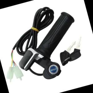 1Pair 24V 36V 48V Electric Scooter Bike Throttle Speed Adjustment Handle with Key Lock Display Divides LCD Grip